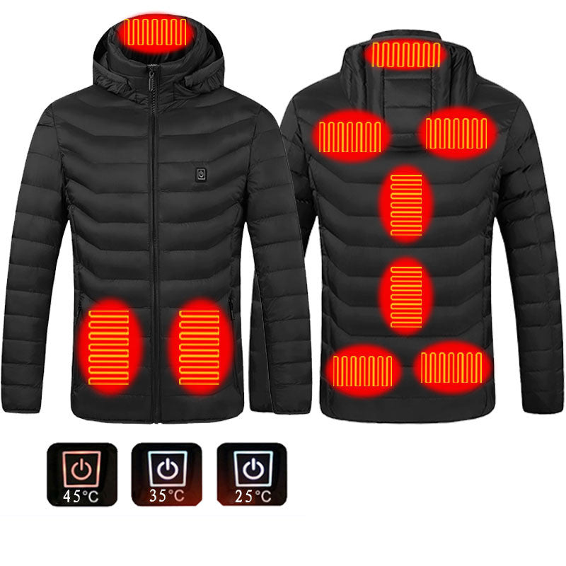 Men Electric Heating Jacket Insulated  Windbreaker