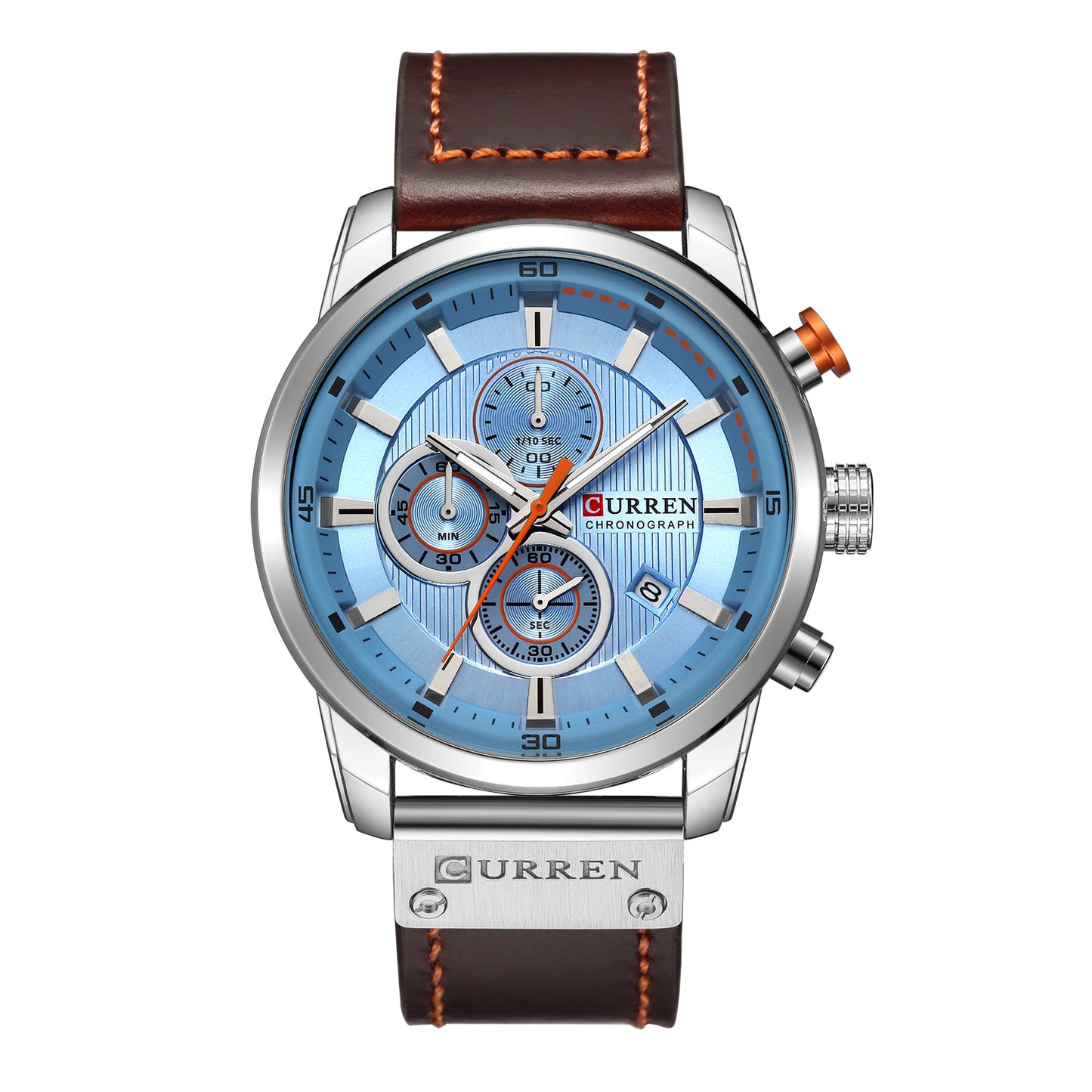 Men Waterproof  Sport  Luxury Leather  Wristwatch