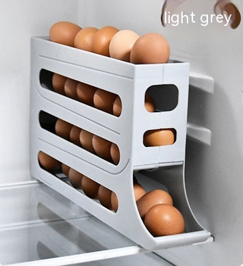 Refrigerator 4-Layer Automatic Egg Roller Sliding  Kitchen Gadgets