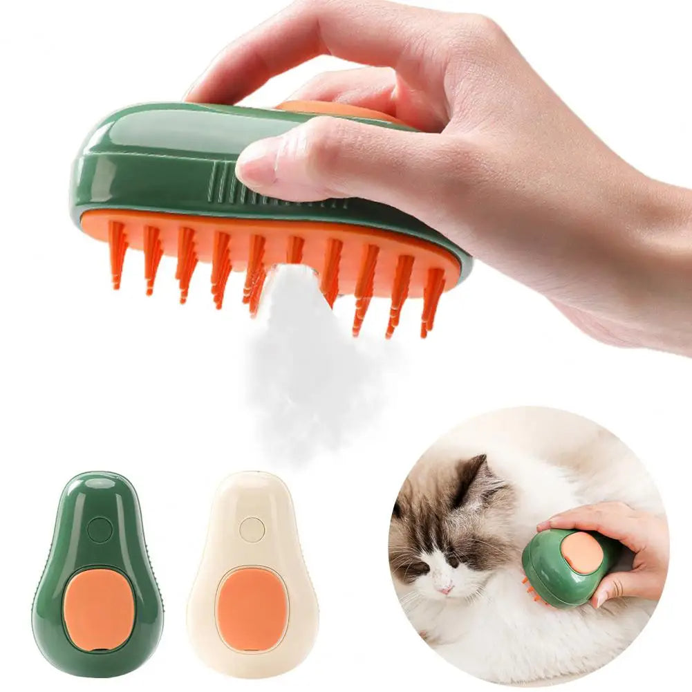 Steamy  Cat & Dog Grooming Comb Self Cleaning Brush