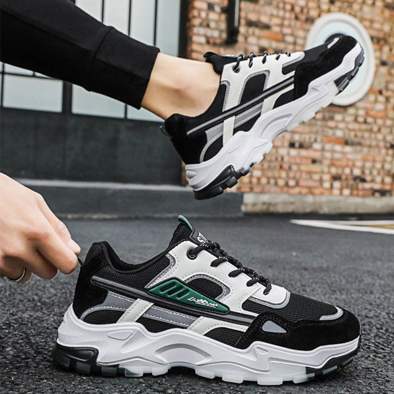 Lightweight Black & White Running Sports Shoes