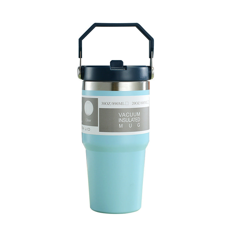 Sports Water Bottle With Handle  Stainless Steel