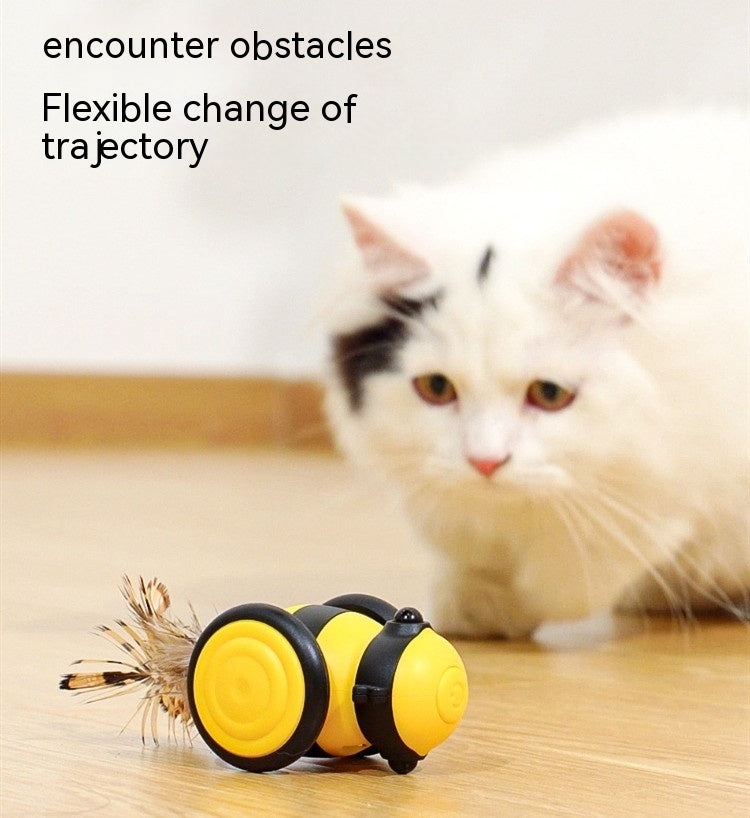 Electric Smart Cat Toy little bee toy-pink