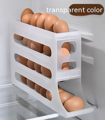 Refrigerator 4-Layer Automatic Egg Roller Sliding  Kitchen Gadgets