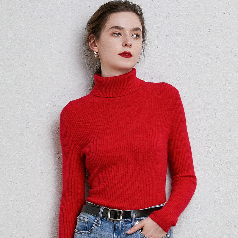 Turtleneck Women Sweater  for Autumn And Winter