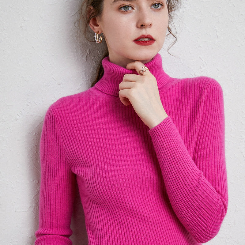 Turtleneck Women Sweater  for Autumn And Winter