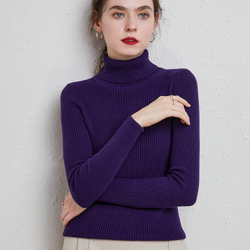 Turtleneck Women Sweater  for Autumn And Winter