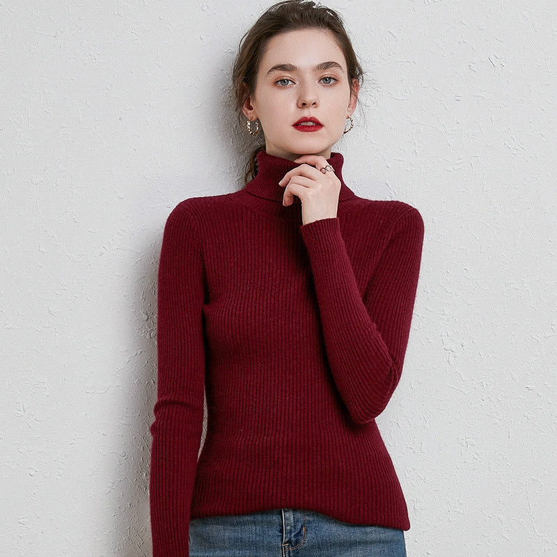 Turtleneck Women Sweater  for Autumn And Winter