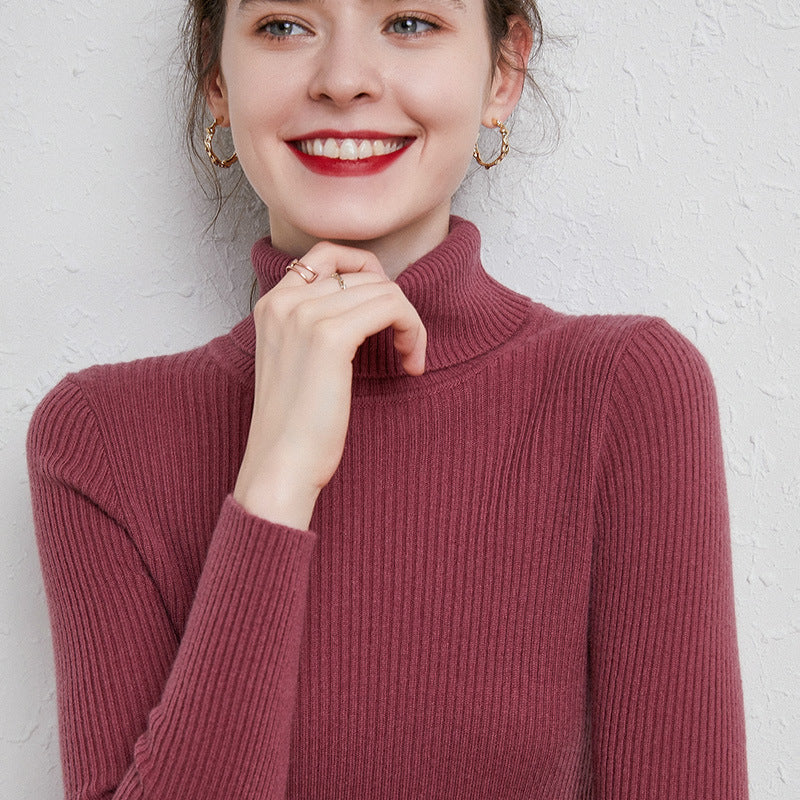 Turtleneck Women Sweater  for Autumn And Winter