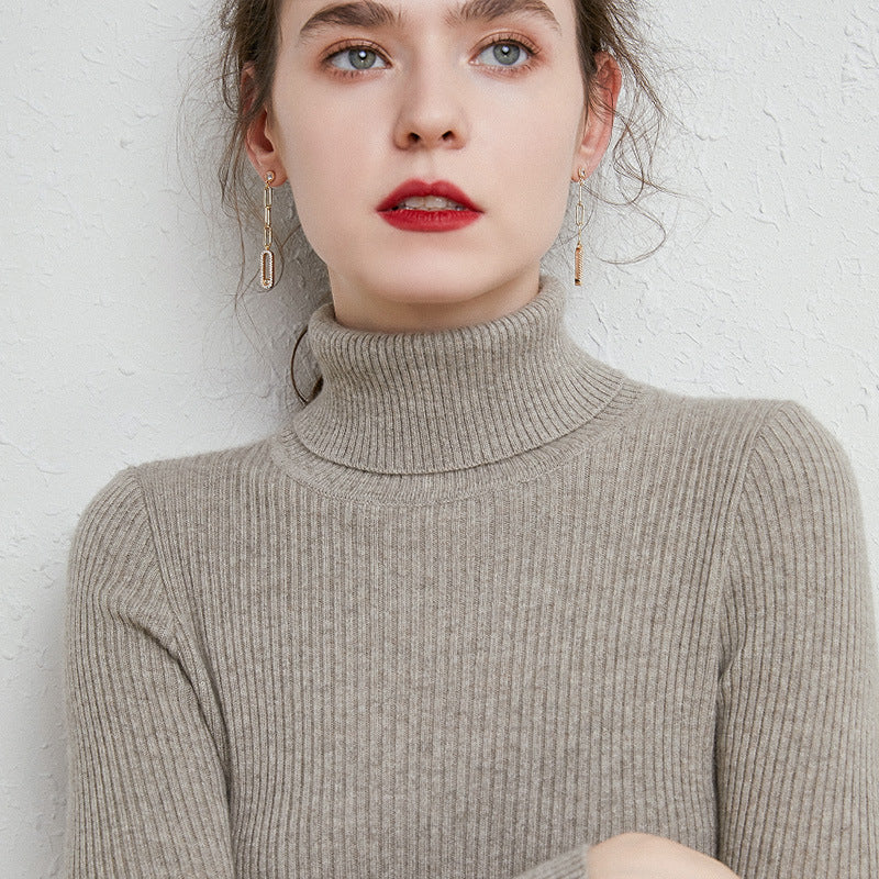 Turtleneck Women Sweater  for Autumn And Winter