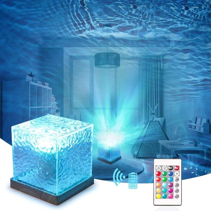 Rotating Water Ripple Romantic Projection Light