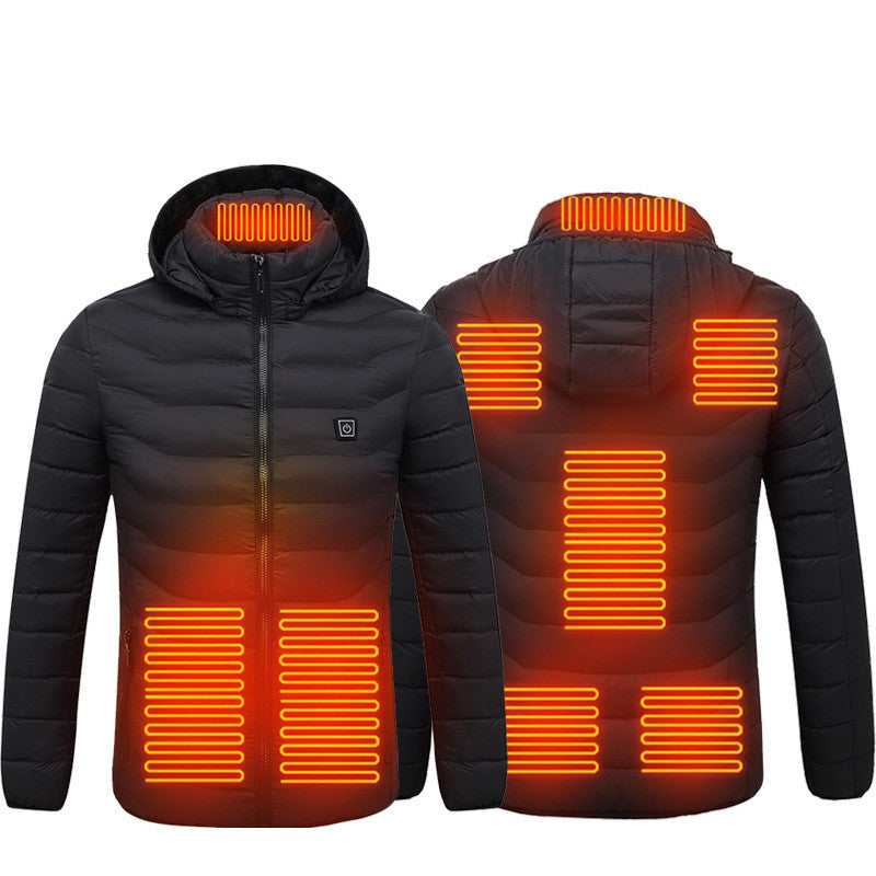 Men Electric Heating Jacket Insulated  Windbreaker