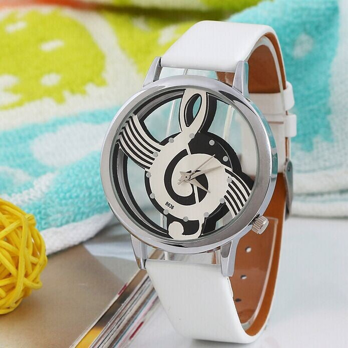 Hollow Leather WristWatch stainless steel