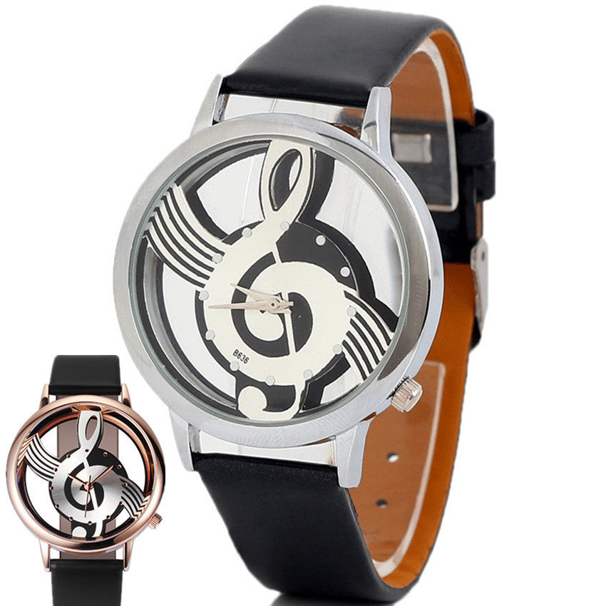 Hollow Leather WristWatch stainless steel