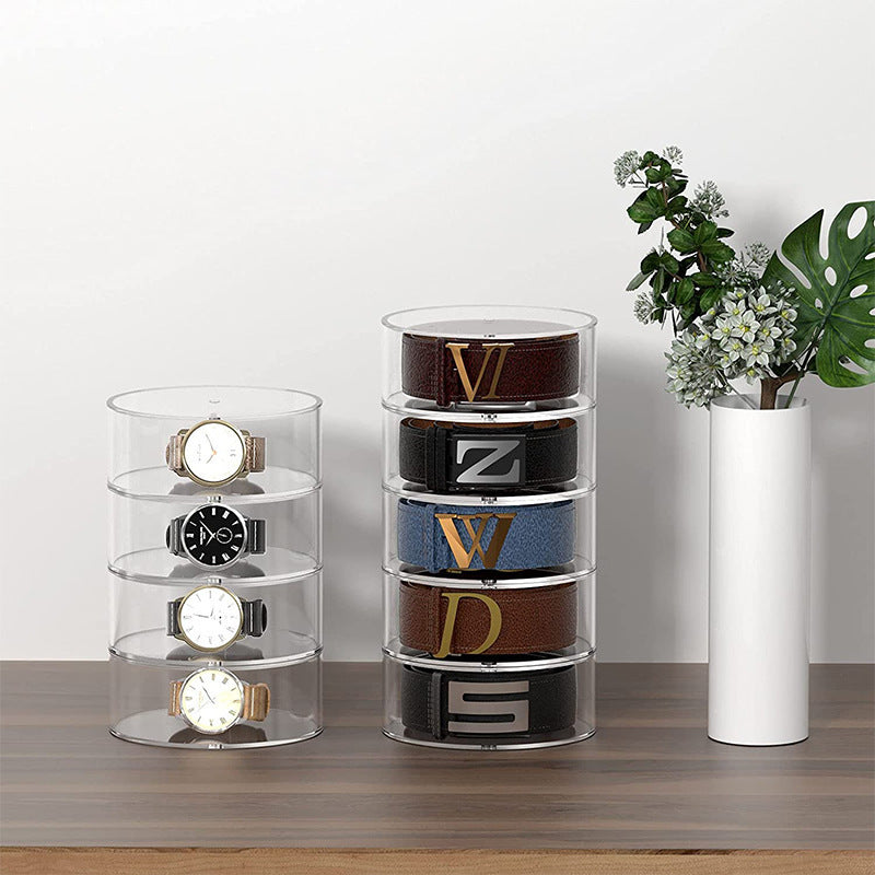 Belt Box Acrylic Transparent Magnetic  Shelf